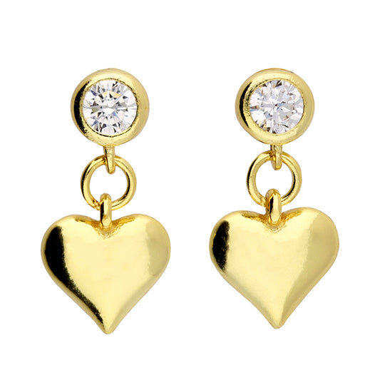Petra Heart drop Studs
