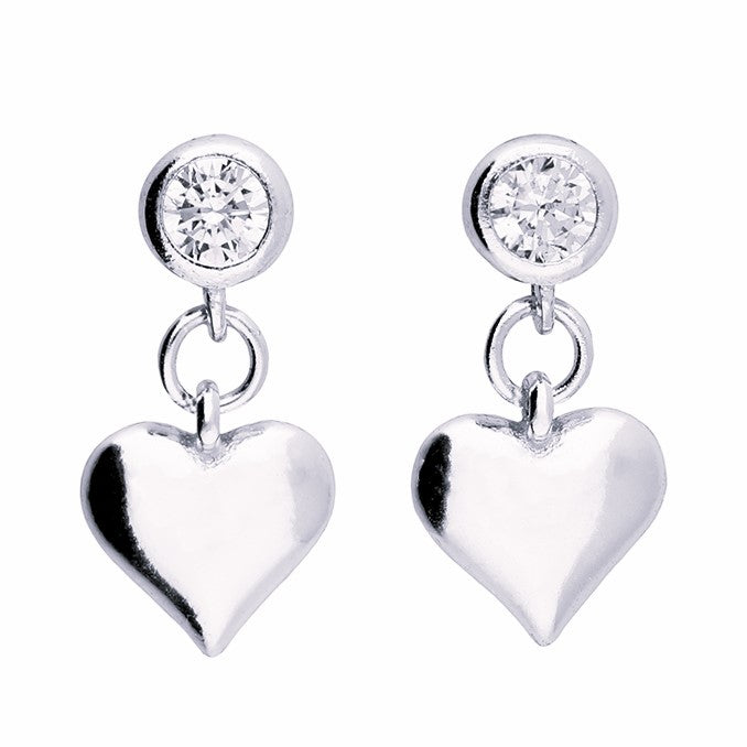 Petra Heart drop Studs