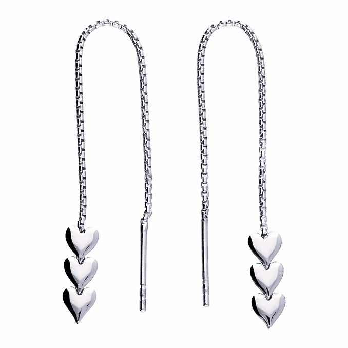 Priya Heart Threader Earrings