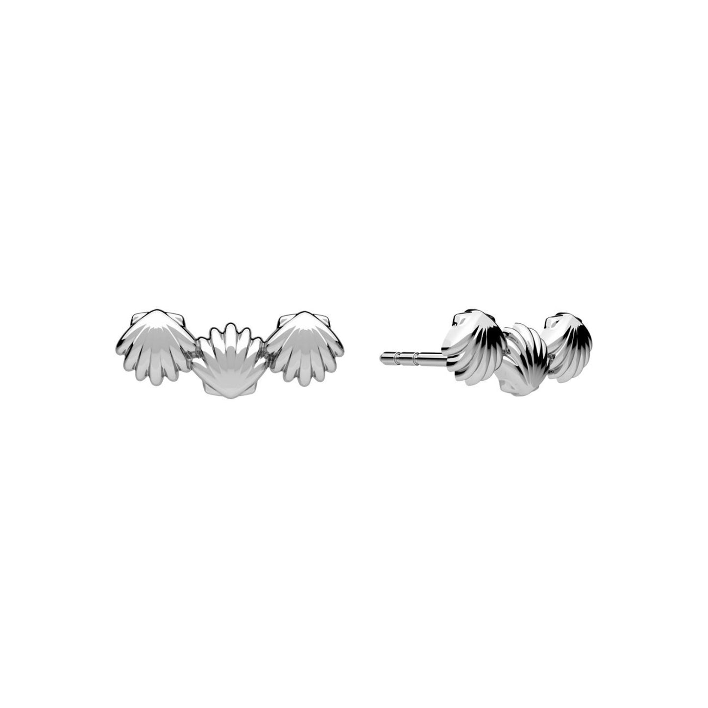 Maris Shell Stud Earrings Shell Stud Earrings – Gold Vermeil or Sterling Silver | Minimal Coastal Jewellery UK