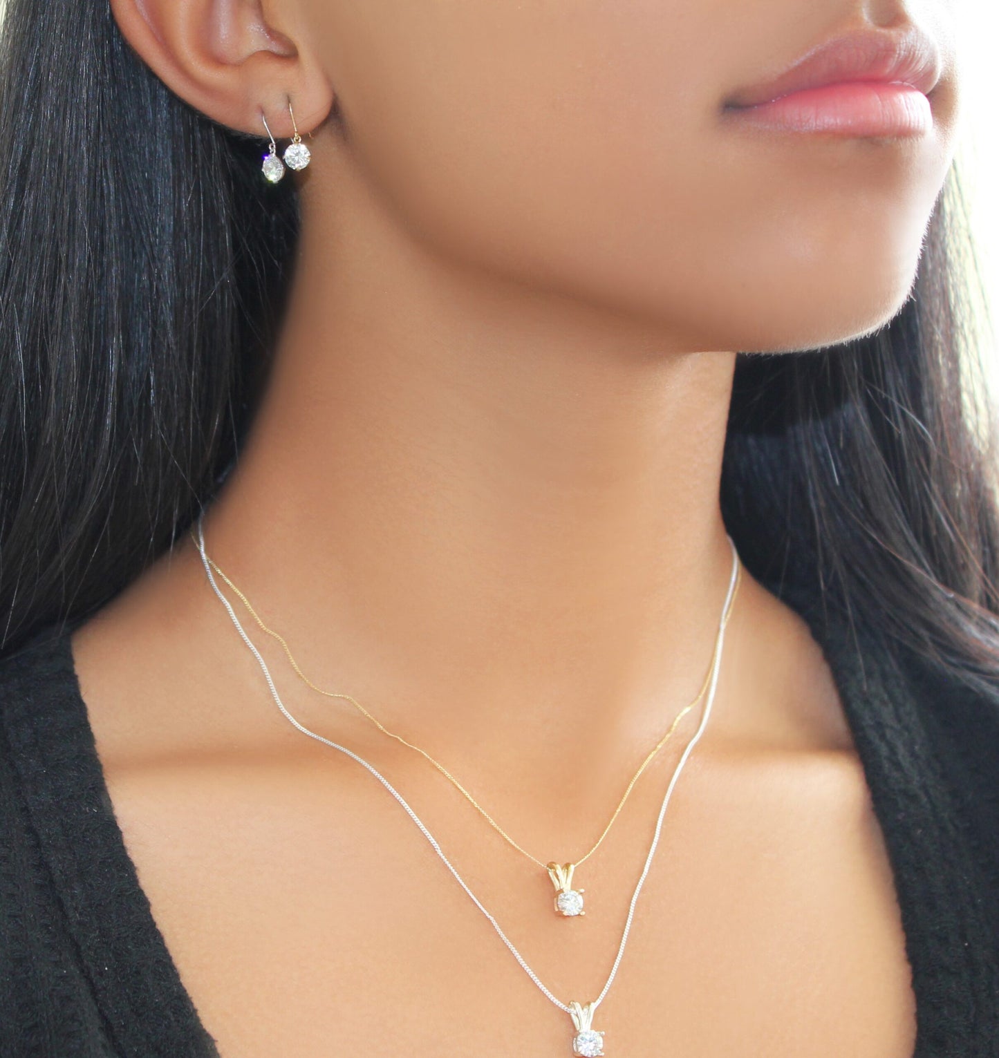 Sona 9ct Gold Earrings