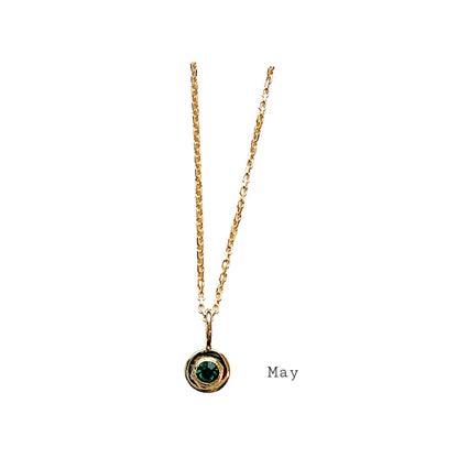 Miya Birthstone Charm Necklaces