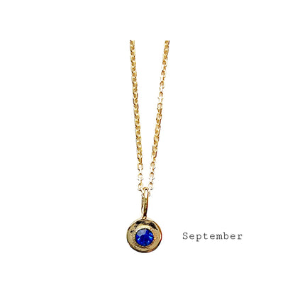 Miya Birthstone Charm Necklaces