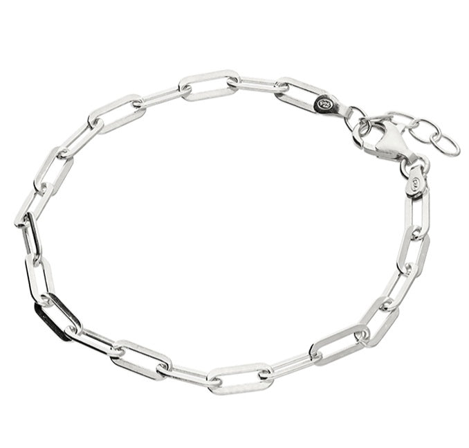 Amelina paperclip chain bracelet