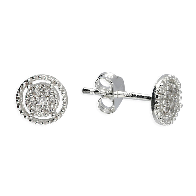 Halo Sparkle Stud Earrings – Gold or Silver | The Everything Sparkle Edit