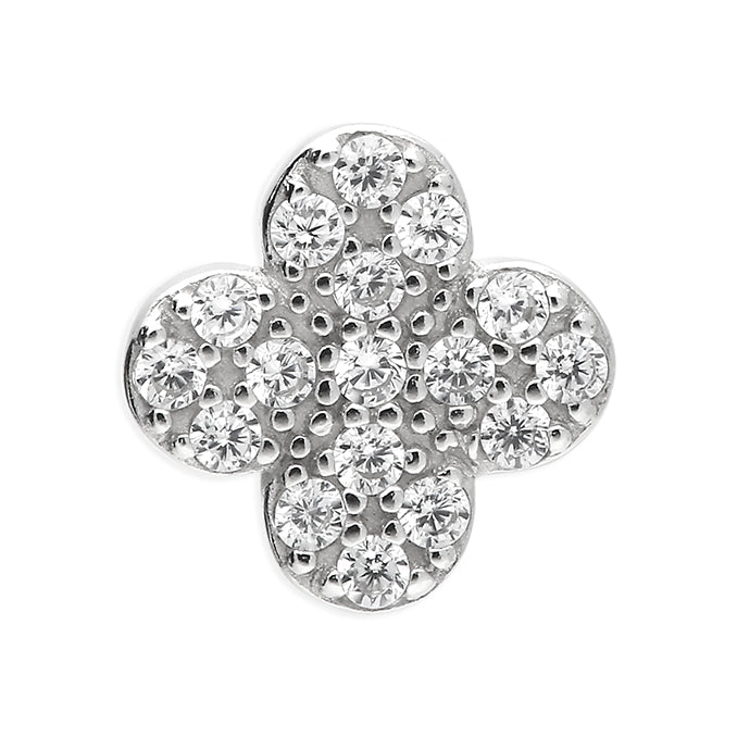 Clover Sparkle Stud Earrings – Gold or Silver | Everyday Elegance