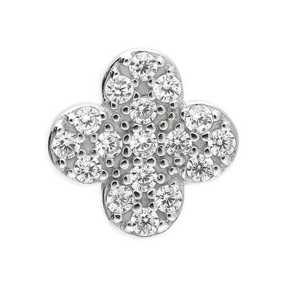 Clover Sparkle Stud Earrings – Gold or Silver | Everyday Elegance