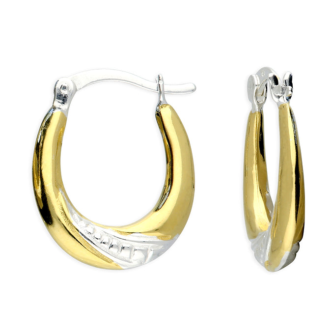 Two-Tone Twist Hoop Earrings | Gold & Silver | Everyday Luxe Style