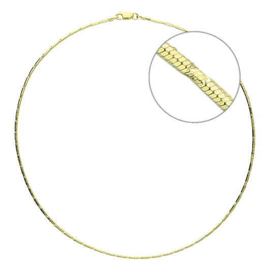 Alana Slim Snake Chain 41cm Slim Snake Chain Necklace – Gold Vermeil or Sterling Silver | Minimal Layering Jewellery UK