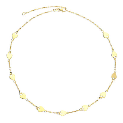 Heart Chain Necklace – Gold Plated or Sterling Silver | Minimal Everyday Jewellery