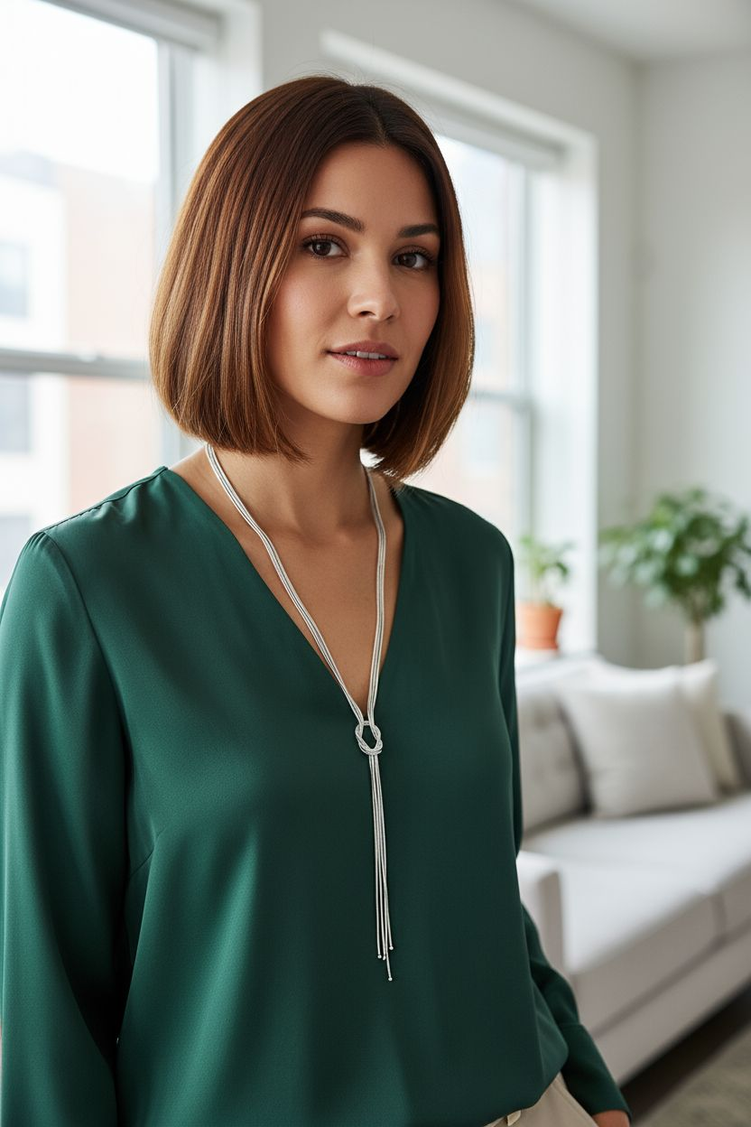 Silver Knotted Tassel Necklace | Modern Minimalist Design | Everyday Elegance