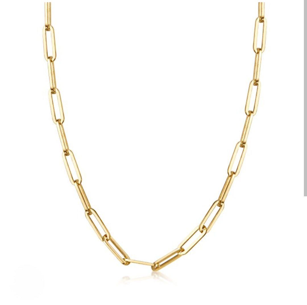 Gold PVD Chunky Chain Necklace | Sustainable Luxury | Available in Two Sizes