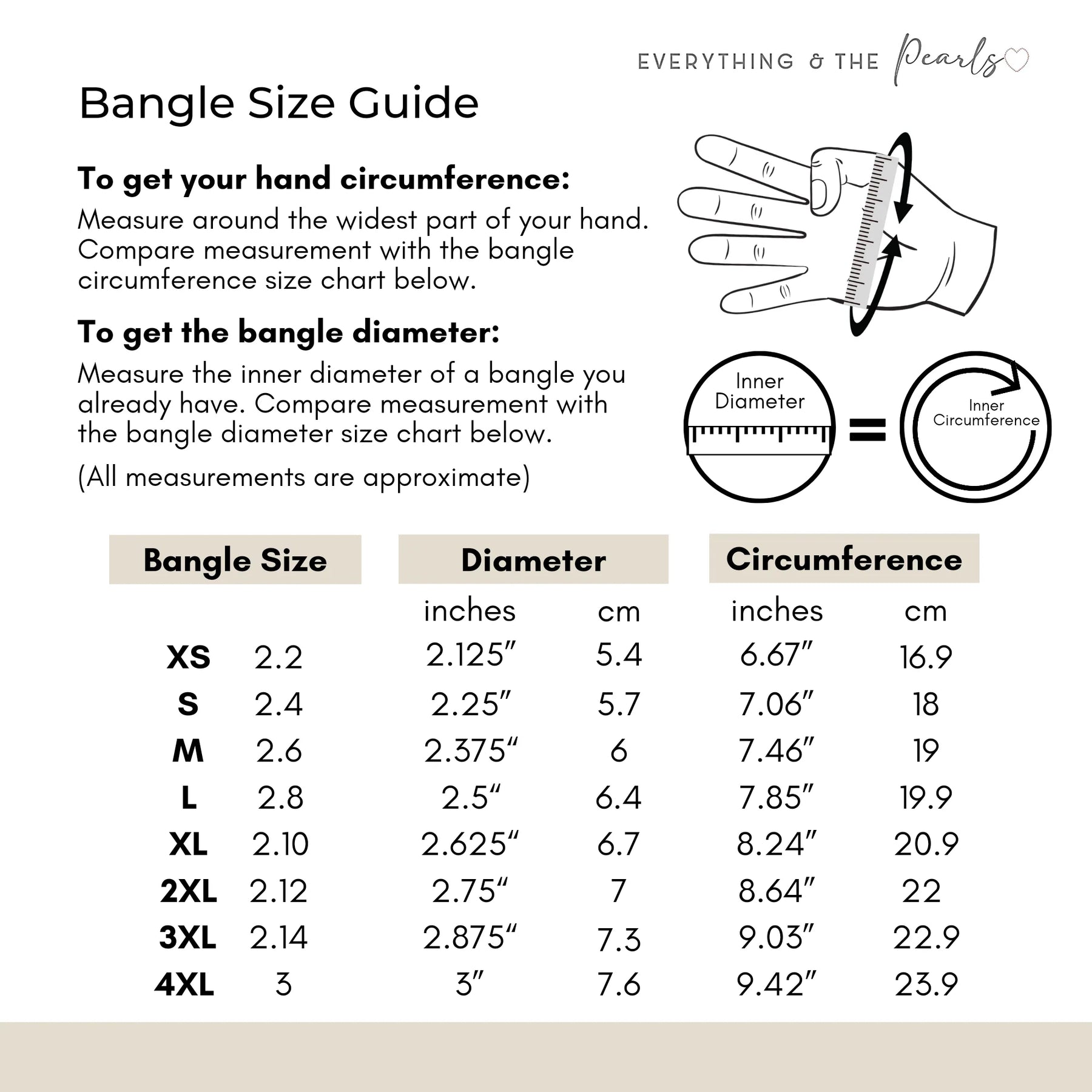 BANGLE SIZE GUIDE