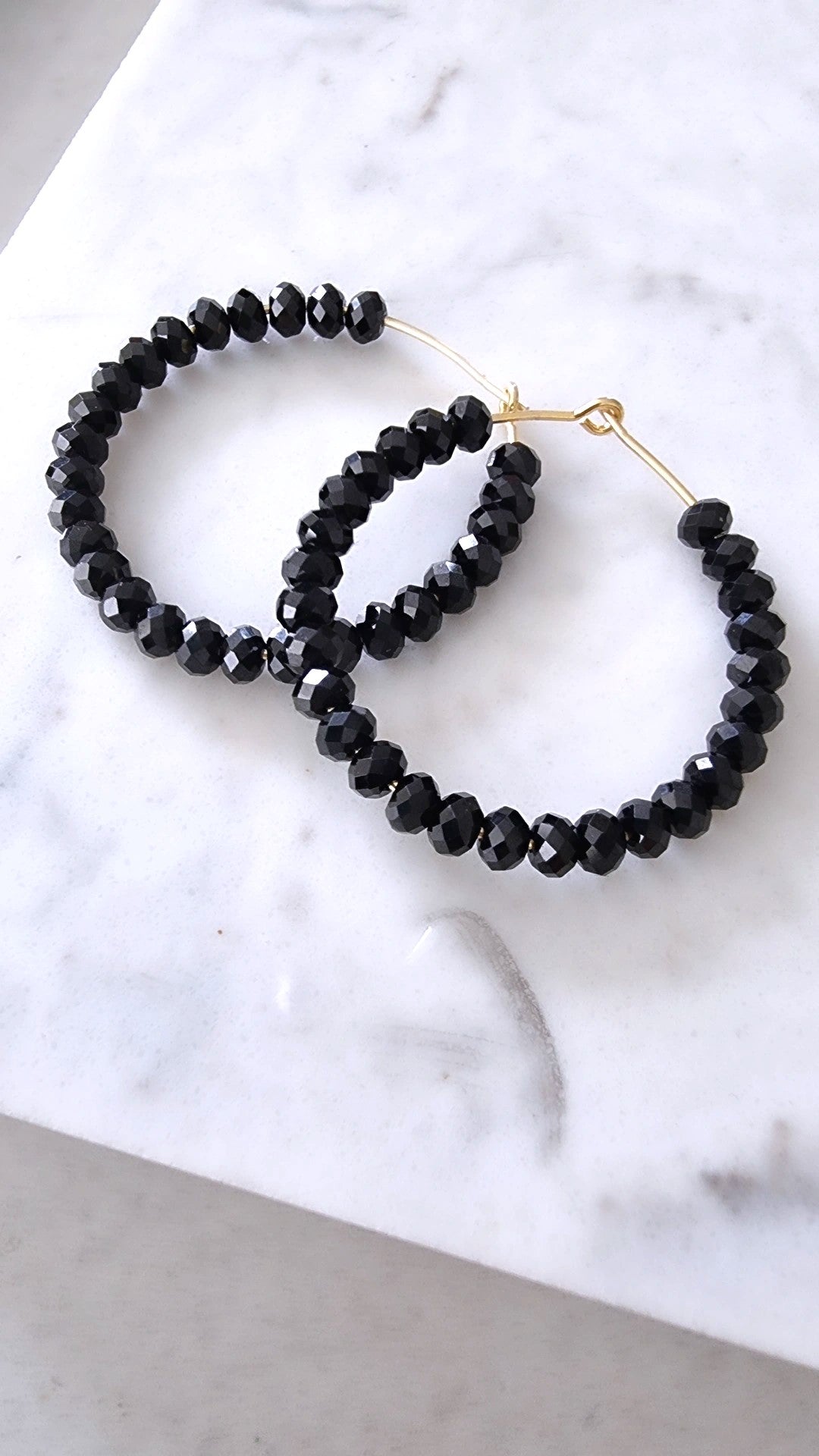 black spinel hoops