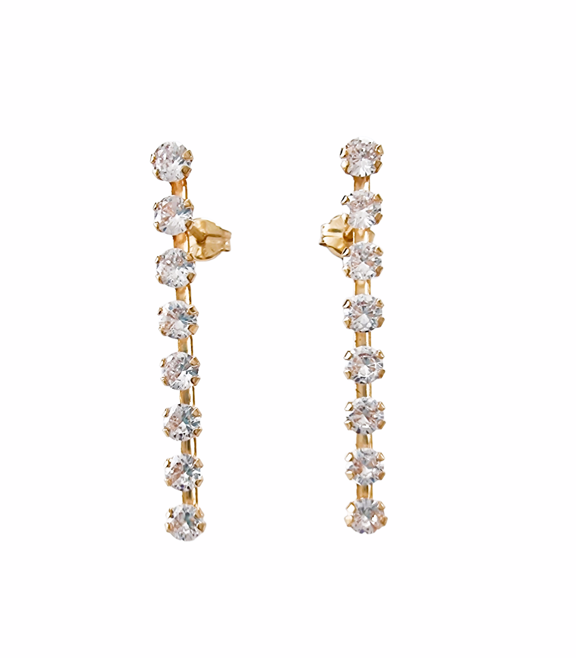 Ella gold drop earrings