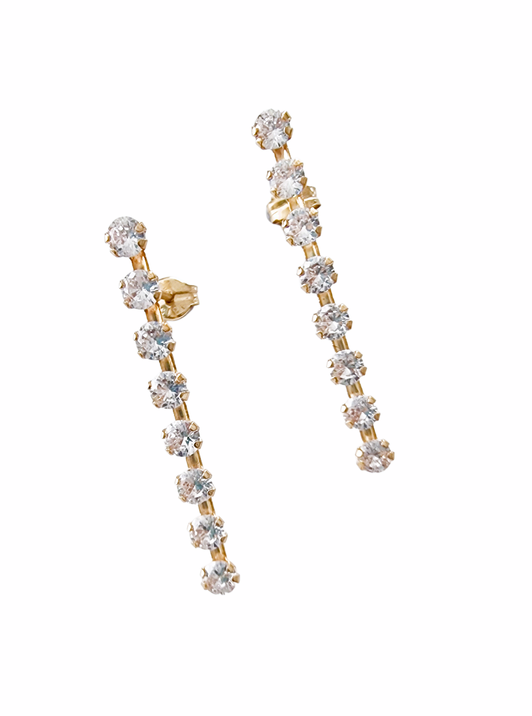 Ella gold drop earrings