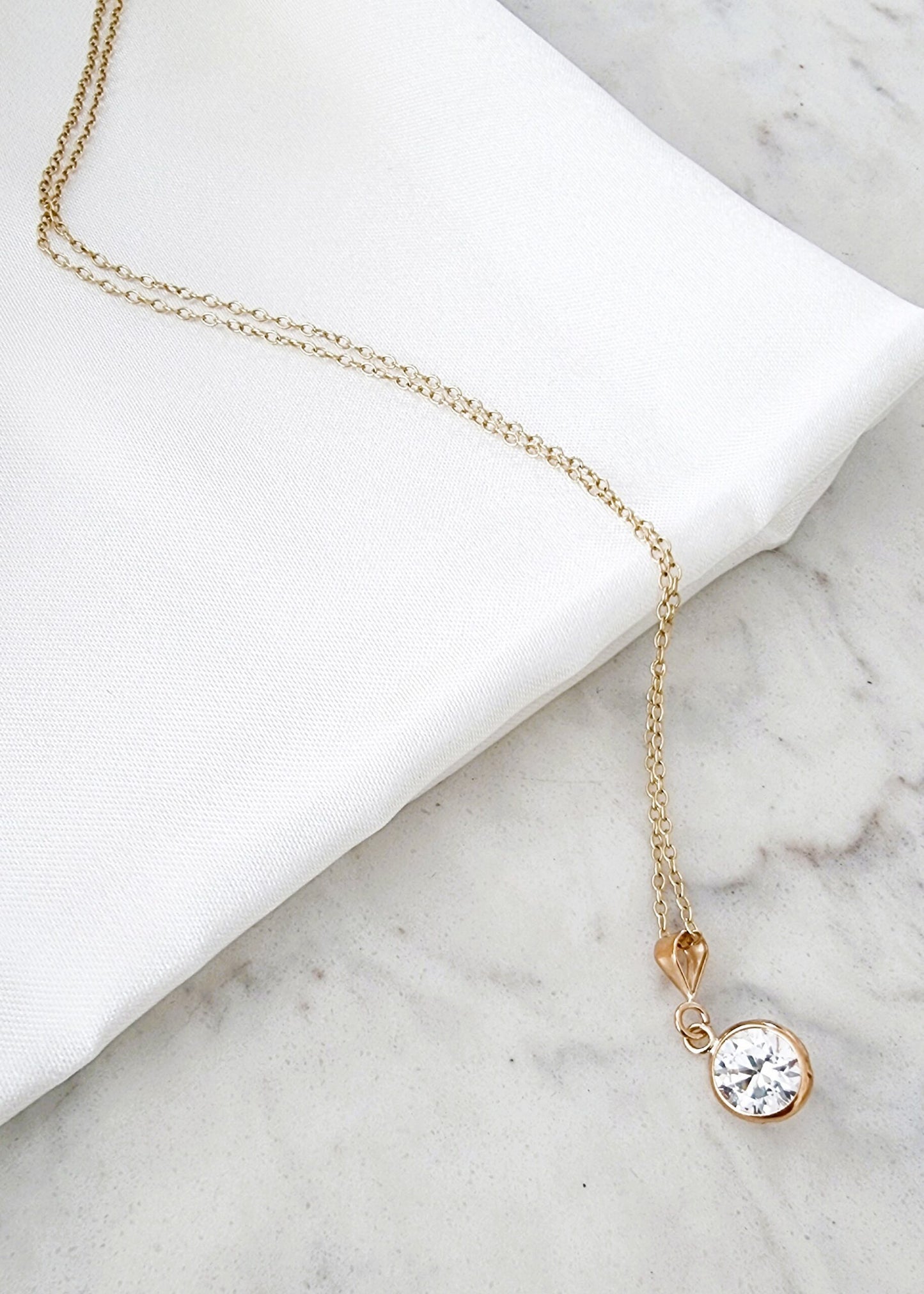 Gina Gold Pendant Necklace