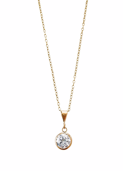 Gina Gold Pendant Necklace