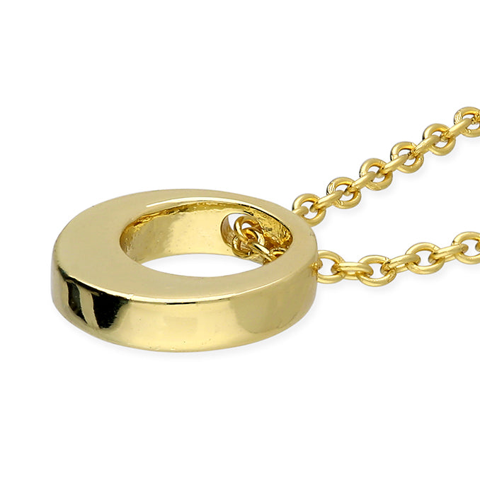 Modern Gold Circle Necklace | Minimalist Statement Pendant | Everyday Luxury