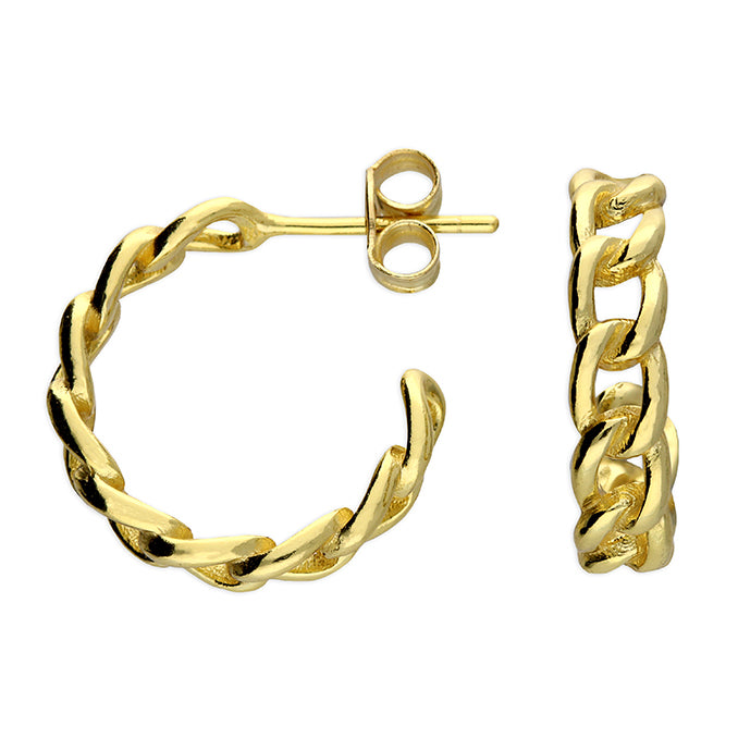 Kate Chain Gold Hoops