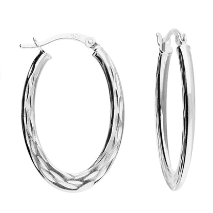 Kiara Oval Hoop Earrings