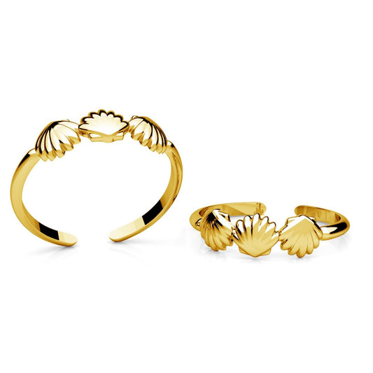 Maris Shell Adjustable Ring Shell Adjustable Ring – Gold Vermeil or Sterling Silver | Coastal Jewellery UK