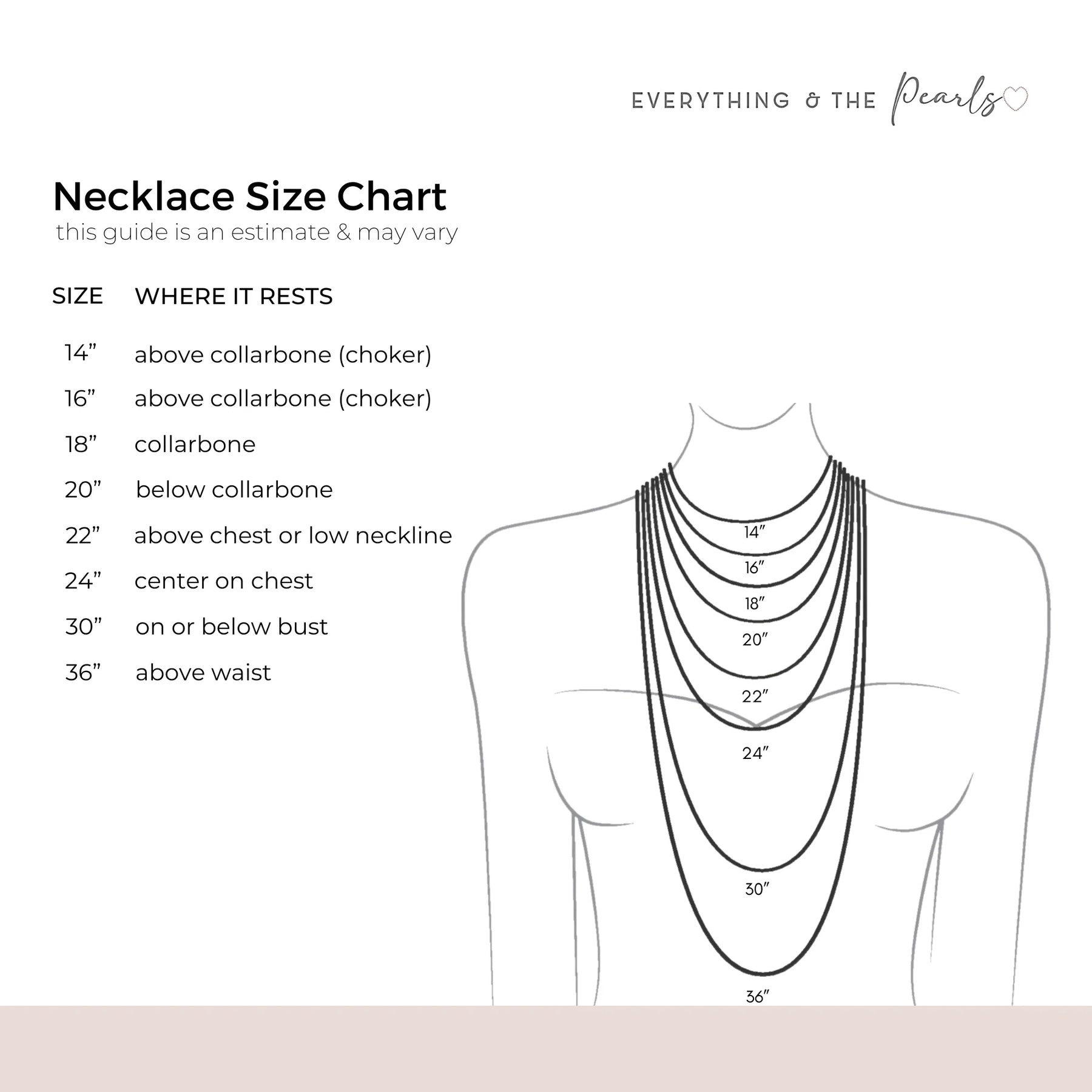 NECKLACE SIZE GUIDE