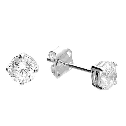 Demi White Gold Studs