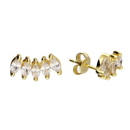 Zena Crescent Studs